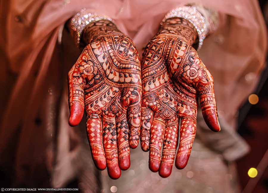 Muslim girls showing thier hands which are painted with traditional henna  designs, Stock Photo, Picture And Rights Managed Image. Pic. MWO-MWC031716  | agefotostock