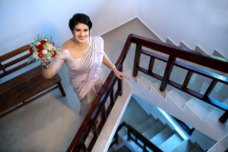 top Christian wedding saree in kerala