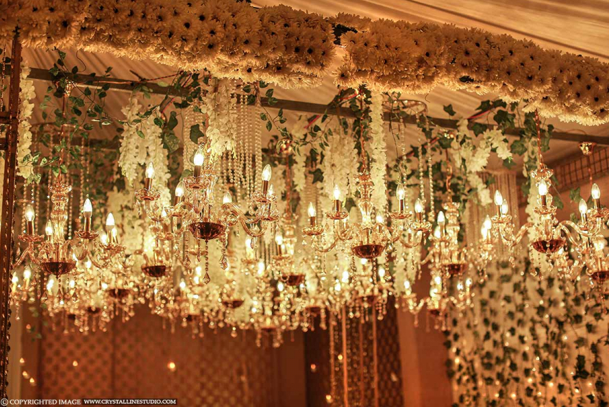 golden wedding  stage decoration Ideas 