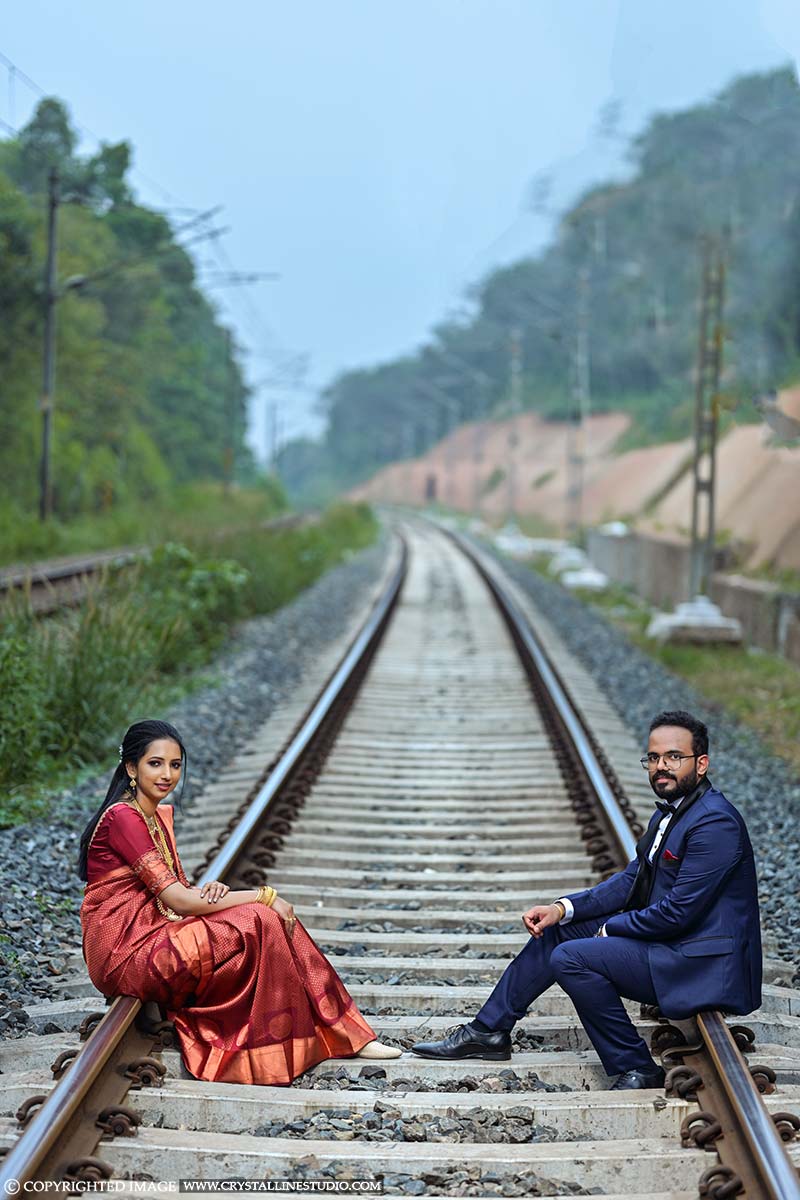 railway track Wedding Photos In Kochi