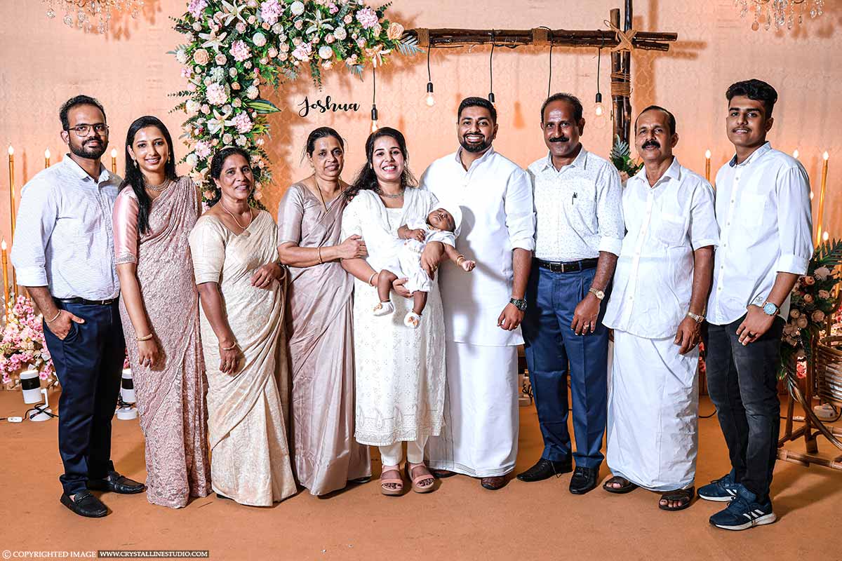 Family Photos In Baptism Ceremony At Pala