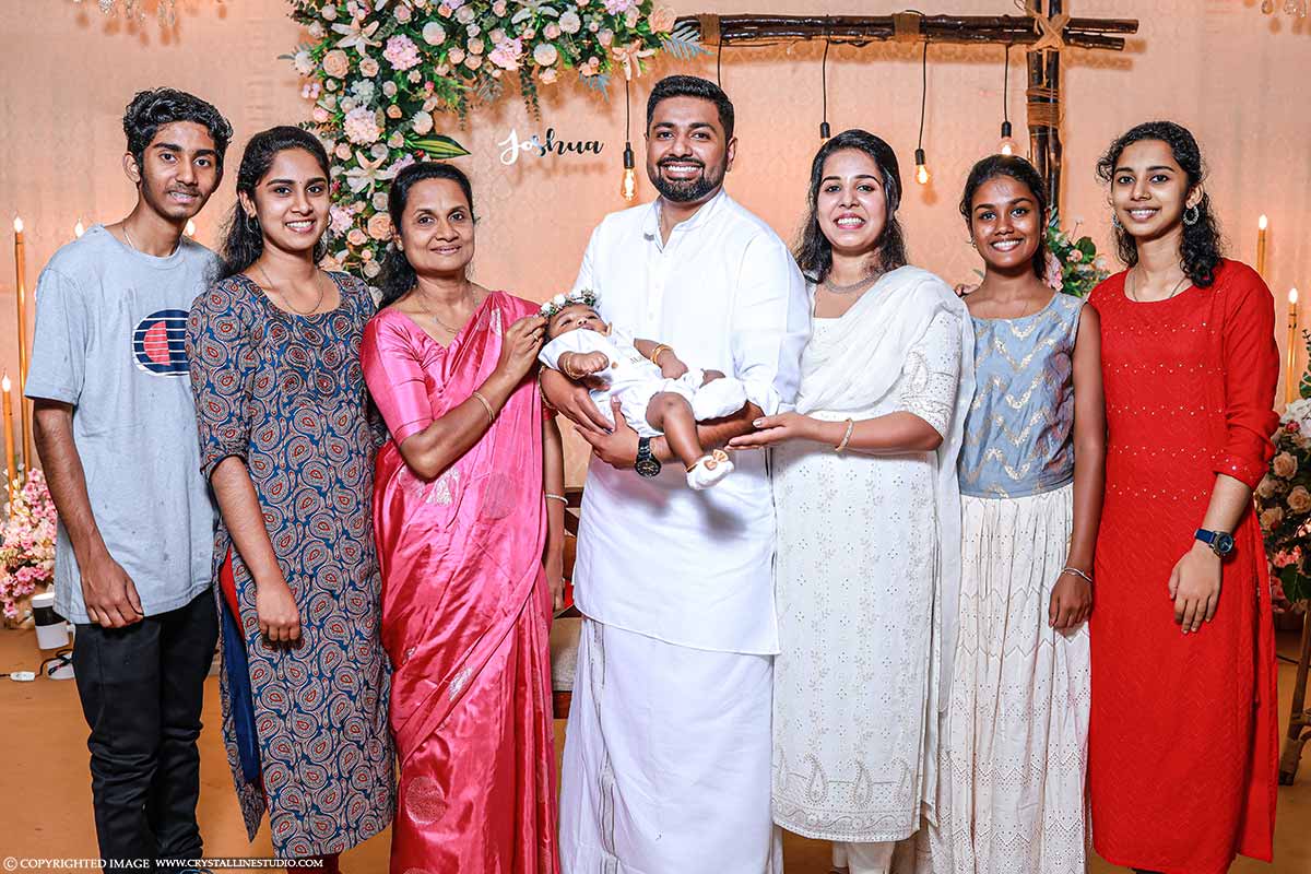 Family Photos In Baptism Ceremony At Karukachal
