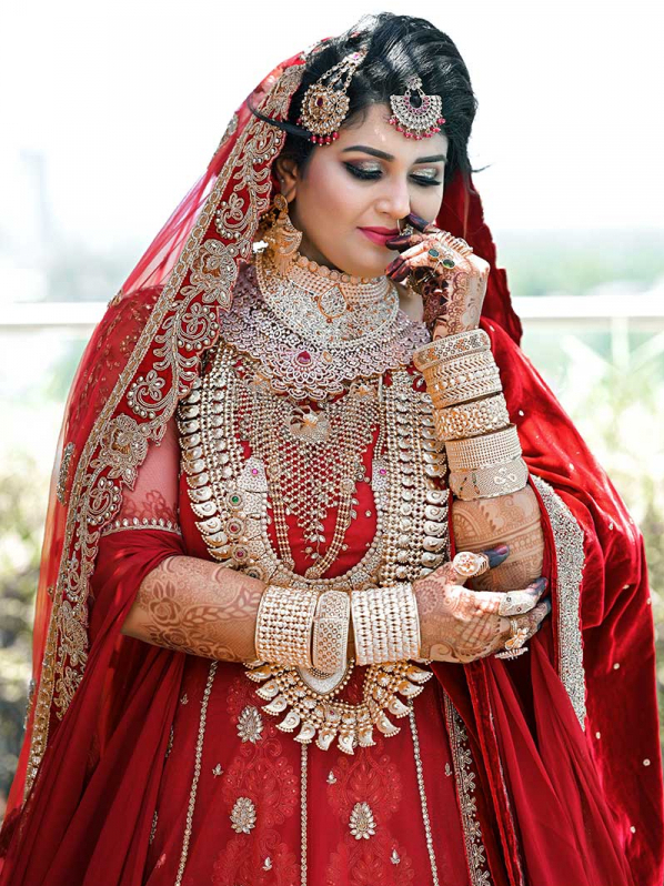 Muslim wedding bride
