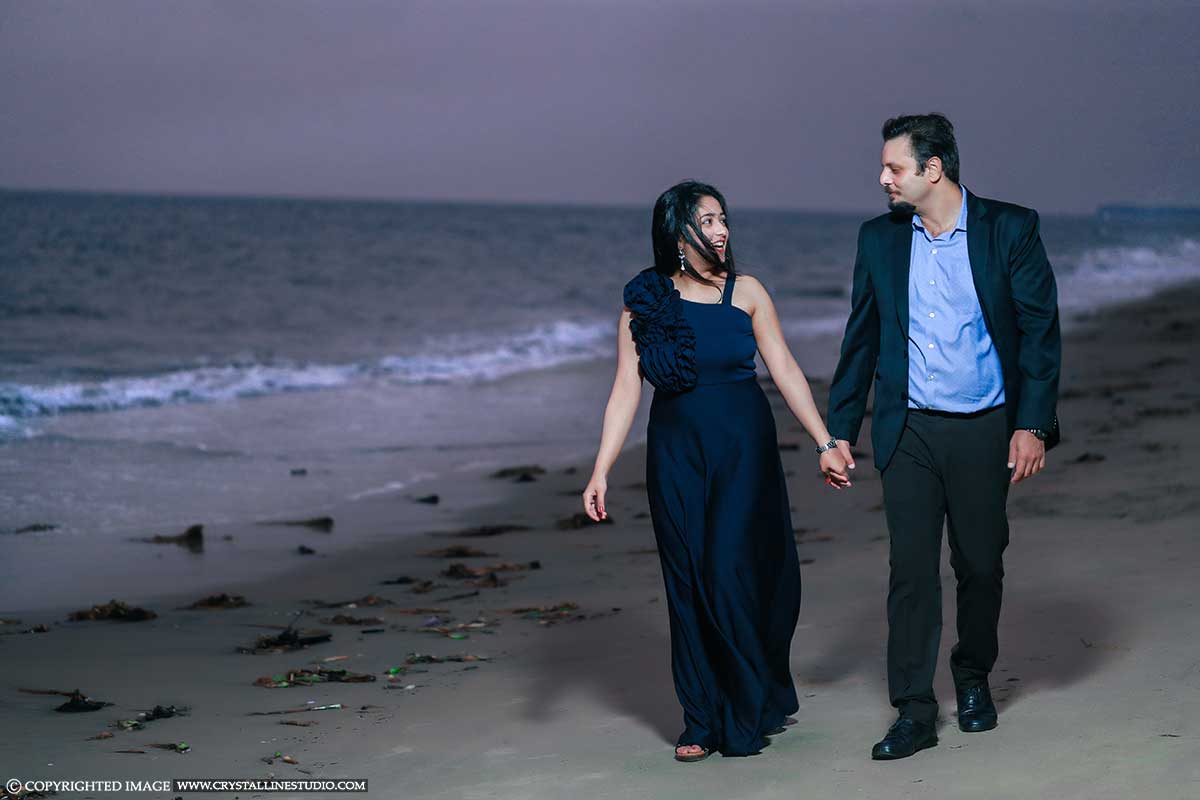 Neha + Amit - Santa Monica Beach Couples Shoot | Beach poses for couples, Couples  beach photography, Couple beach