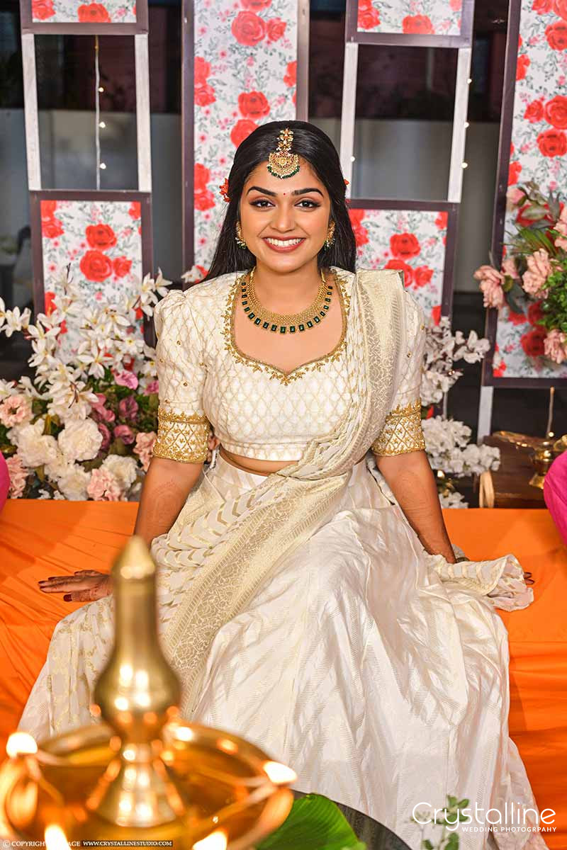 Signature Christian bridal Aline Full Fliar Net gown carried By Bride –  Kavani Bridal Wear