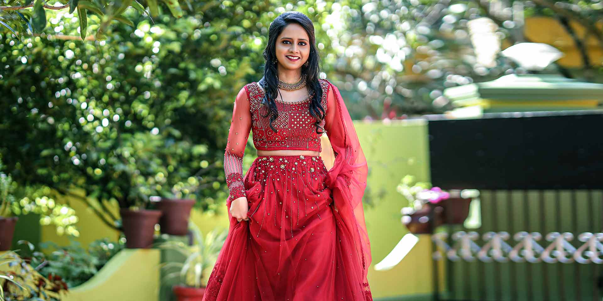 Kerala Engagement Lehanga Part-2 / Hindu Bridal Collection / Wedding dress  / Reception dress - YouTube