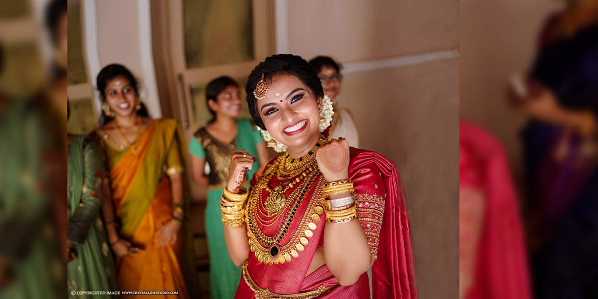 Hindu Wedding Reception Photography | Crystalline Studio